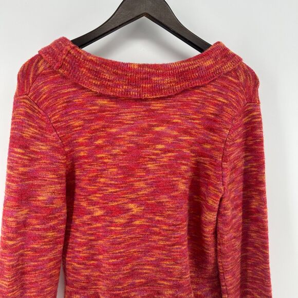 Anthropologie HWA Y2K Cropped Pink Ruffle Cardigan Women S Fairycore Bell Sleeve - Picture 7 of 10